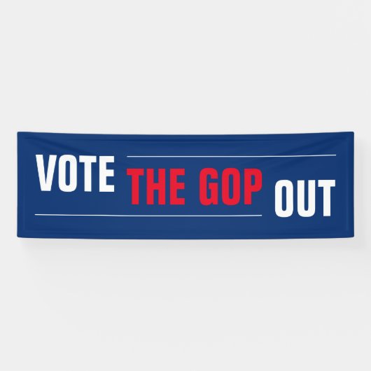 Abstimmung: GOP Out Red White Blue Banner (Horizontal)