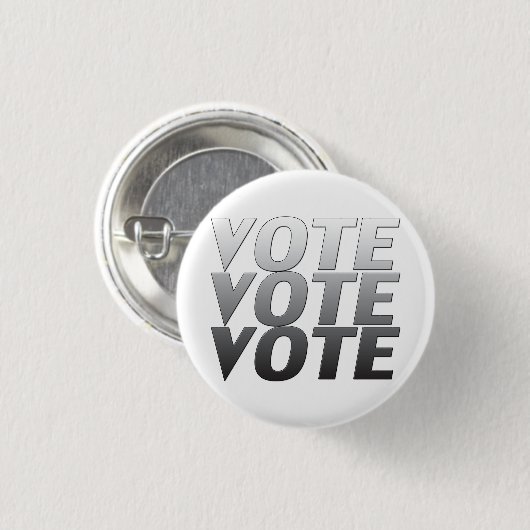 Abstimmung - Graufarben - runde / quadratische Sch Button (Vorne & Hinten)