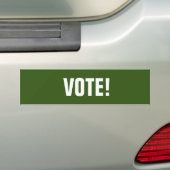 Abstimmung: Green Bumper Sticker Autoaufkleber (Auf Auto)