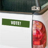Abstimmung: Green Bumper Sticker Autoaufkleber (Auf Lkw)