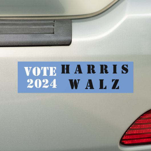 ABSTIMMUNG HARRIS UND Autoaufkleber WALZ (Auf Auto)