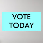 ABSTIMMUNG HEUTE POSTER (Vorne)