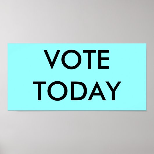 ABSTIMMUNG HEUTE POSTER (Vorne)