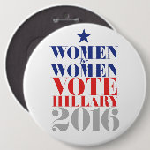 ABSTIMMUNG HILLARY 2016 BUTTON (Vorne & Hinten)