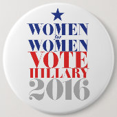 ABSTIMMUNG HILLARY 2016 BUTTON (Vorderseite)