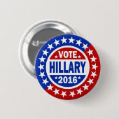 Abstimmung Hillary 2016 Button (Vorne & Hinten)