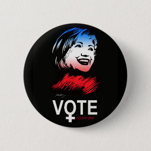 Abstimmung HILLARY 2016 Button