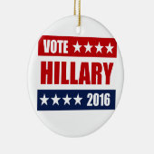 ABSTIMMUNG HILLARY 2016.png Keramik Ornament (Rechts)