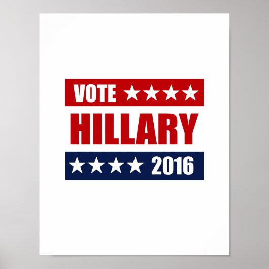 ABSTIMMUNG HILLARY 2016.png Poster (Vorne)