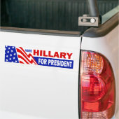 Abstimmung Hillary für Präsidenten Autoaufkleber (Auf Lkw)