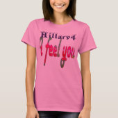 Abstimmung: Hillary USA Ich fühle mich gemeinsam s T-Shirt (Vorderseite)