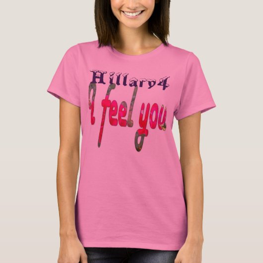 Abstimmung: Hillary USA Ich fühle mich gemeinsam s T-Shirt (Vorderseite)