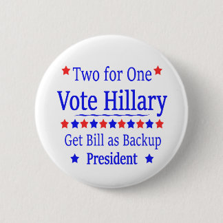 Abstimmung Hillary zwei für einen Button