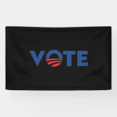 Abstimmung Hoffnung rot schwarz und blau Typografi Banner (Horizontal)