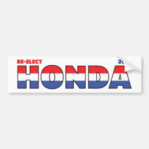 Abstimmung Honda 2010 Wahlen rotes weißes und blau Autoaufkleber