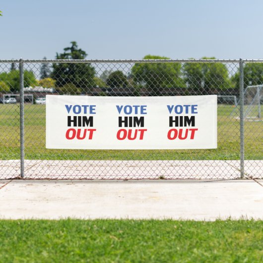 Abstimmung Ihm Out rot-weiß-blau-moderne Typografi Banner (Insitu)