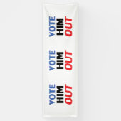 Abstimmung Ihm Out rot-weiß-blau-moderne Typografi Banner (Vertikal)