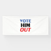 Abstimmung Ihm Out rot-weiß-blau-moderne Typografi Banner (Horizontal)