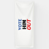 Abstimmung Ihm Out rot-weiß-blau-moderne Typografi Banner (Vertikal)