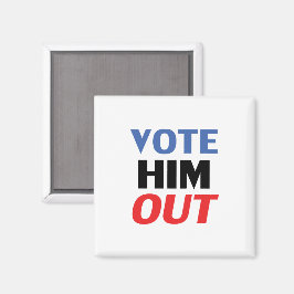 Abstimmung Ihm Out rot-weiß-blau-moderne Typografi Magnet