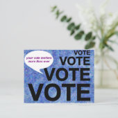 Abstimmung / Ihre Stimme ist wichtiger denn je Postkarte (Stehend Vorderseite)