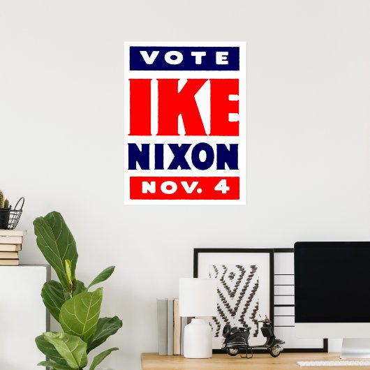 Abstimmung Ike, Nixon 1952 Poster (Heimbüro)