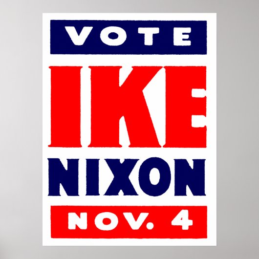 Abstimmung Ike, Nixon 1952 Poster (Vorne)