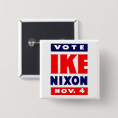 Abstimmung Ike, Nixon im Jahre 1952 Button (Vorne & Hinten)