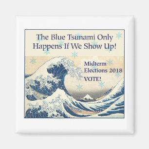 Abstimmung im blauen Tsunami Magnet