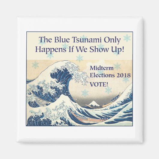 Abstimmung im blauen Tsunami Magnet (Vorne)