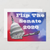 Abstimmung im Senat 2020 gedreht Postkarte (Vorne/Hinten)