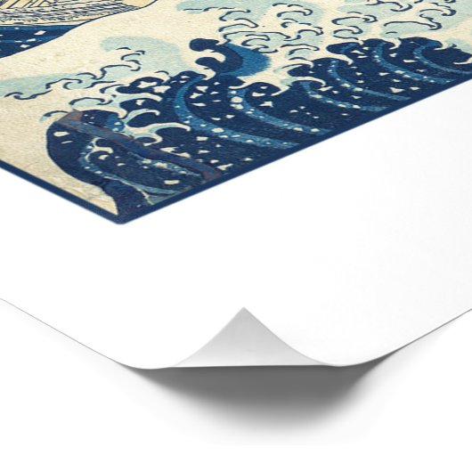 Abstimmung im Zeichen des Blauen Tsunami-Protestes Poster (Ecke)