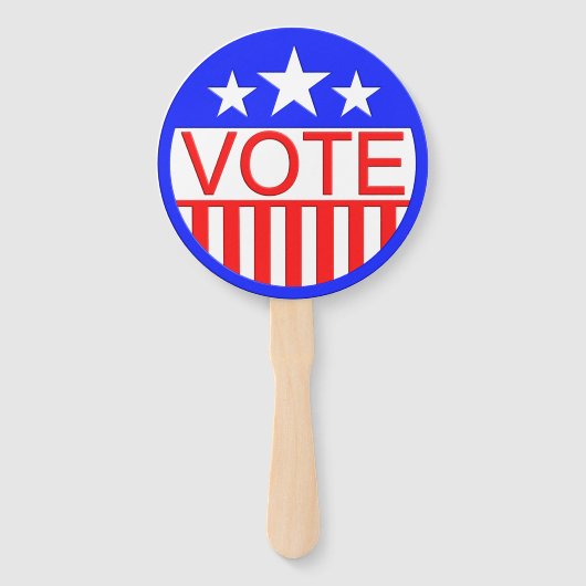 Abstimmung in Amerika Fächer (Vorderseite)