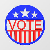 Abstimmung in Amerika Fensteraufkleber (Blatt)