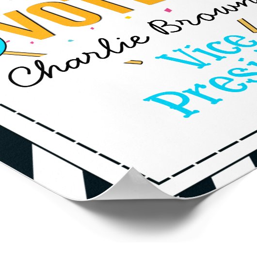 Abstimmung in der Schule Poster (Ecke)