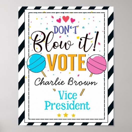 Abstimmung in der Schule Poster (Vorne)