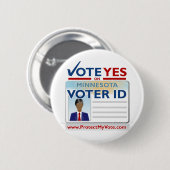 Abstimmung ja auf Wähler Identifikation Button (Vorne & Hinten)