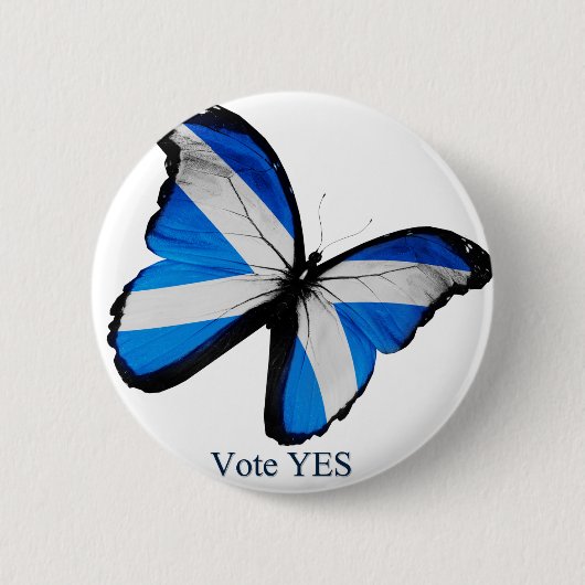 Abstimmung ja für schottische Unabhängigkeit Button (Vorderseite)
