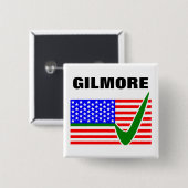 Abstimmung Jim Gilmore Präsident 2016 Button (Vorne & Hinten)