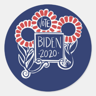Abstimmung Joe Biden 2020 Wahl Biden Runder Aufkleber