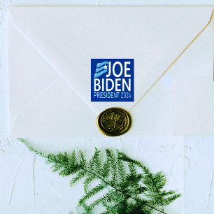Abstimmung Joe Biden Präsident 2024 Blue Wood Art  Gummistempel