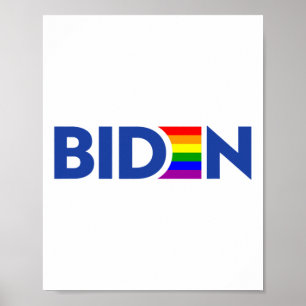 Abstimmung Joe Biden Präsident Lgbt Lgbtq Gay Lesb Poster
