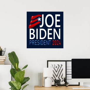 Abstimmung Joe Biden Präsident Wahlprogramm 2024 Poster