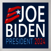 Abstimmung Joe Biden Präsident Wahlprogramm 2024 Poster (Vorne)