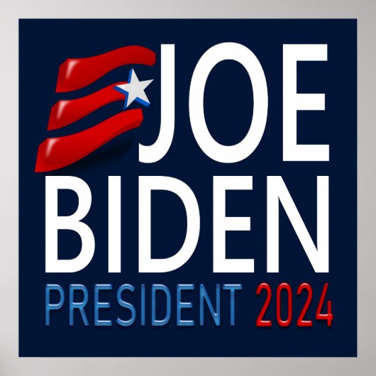 Abstimmung Joe Biden Präsident Wahlprogramm 2024 Poster (Vorne)