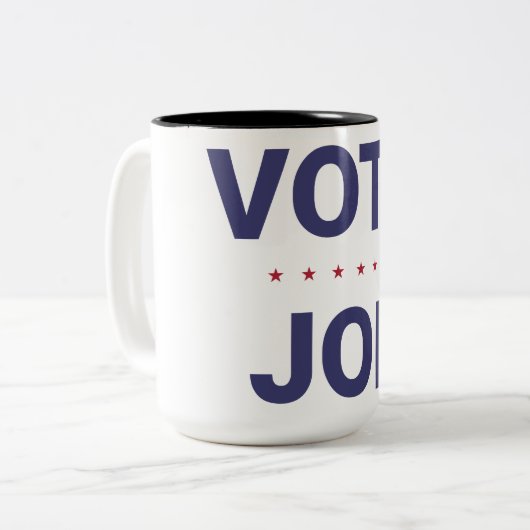 Abstimmung Joe (US-Wahl 2020, Demokraten) Zweifarbige Tasse (Vorderseite Links)