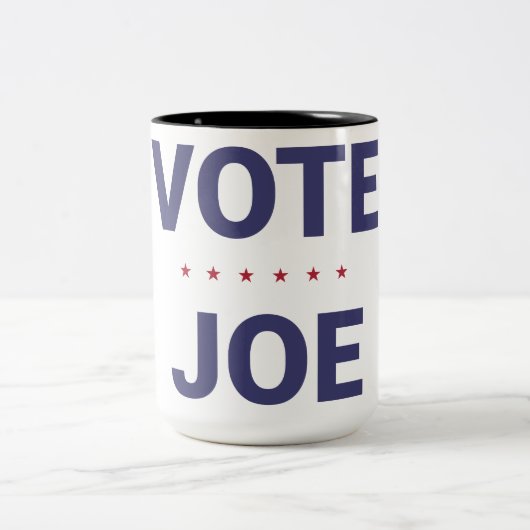 Abstimmung Joe (US-Wahl 2020, Demokraten) Zweifarbige Tasse (Mittel)