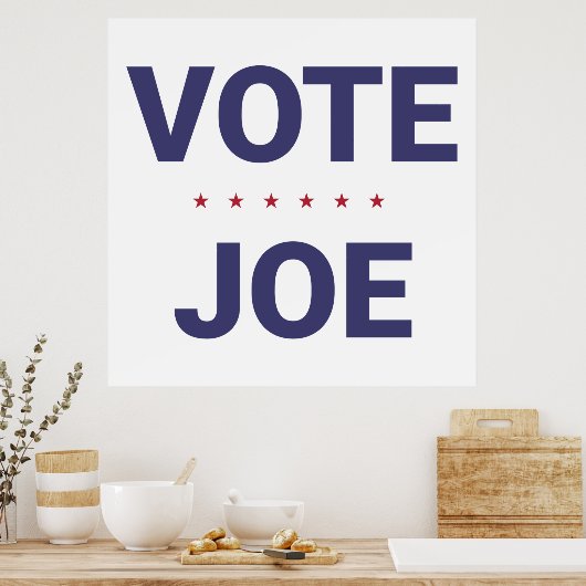 Abstimmung Joe (Wahl 2020 in den USA) Poster (Küche)