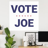 Abstimmung Joe (Wahl 2020 in den USA) Poster (Heimbüro)