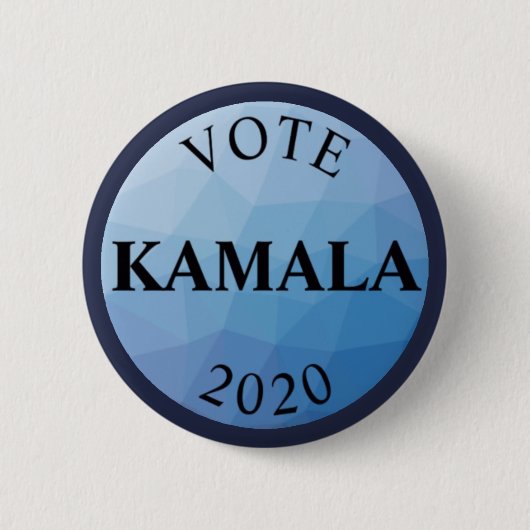 Abstimmung Kamala Harris 2020 Blau Button (Vorderseite)